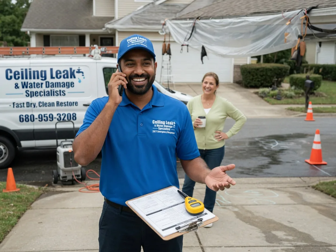 Ceiling Leak Cleanup Port Lavaca, TX FAQs